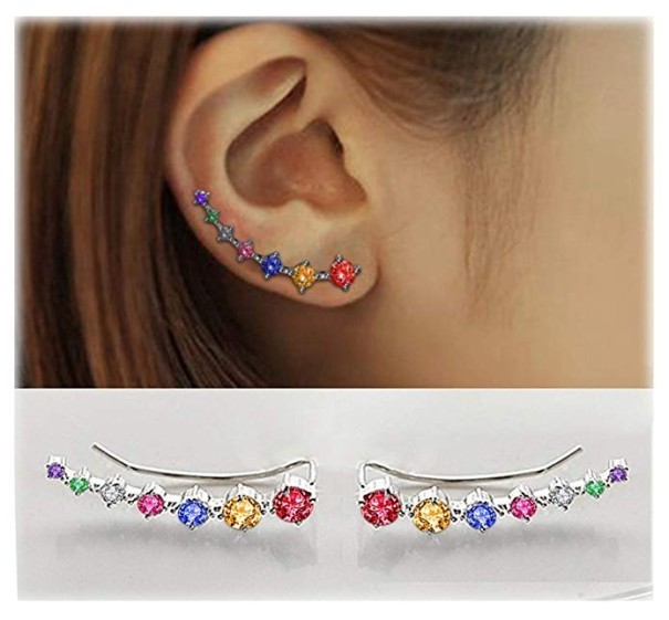 Dames creolen met strass steentjes 7