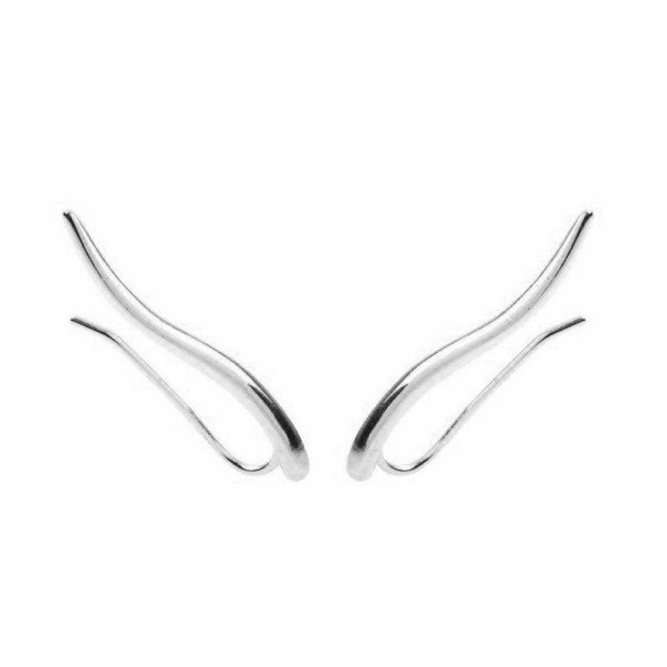 Dames creolen R32 zilver