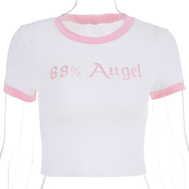Dames crop top met print A1222 XS 2