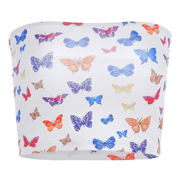 Dames crop top met strikjes