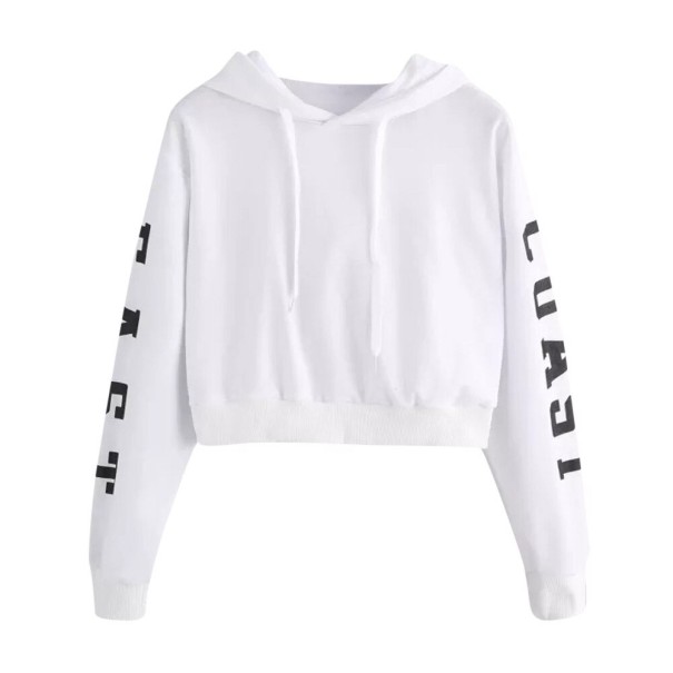 Dames cropped sweatshirt B9 wit XS