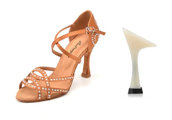 Dames dansschoenen A475 bruin 44 9 cm