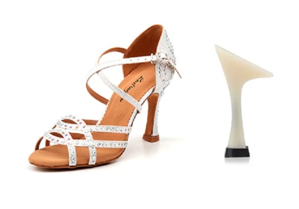 Dames dansschoenen A475 zilver 44 9 cm