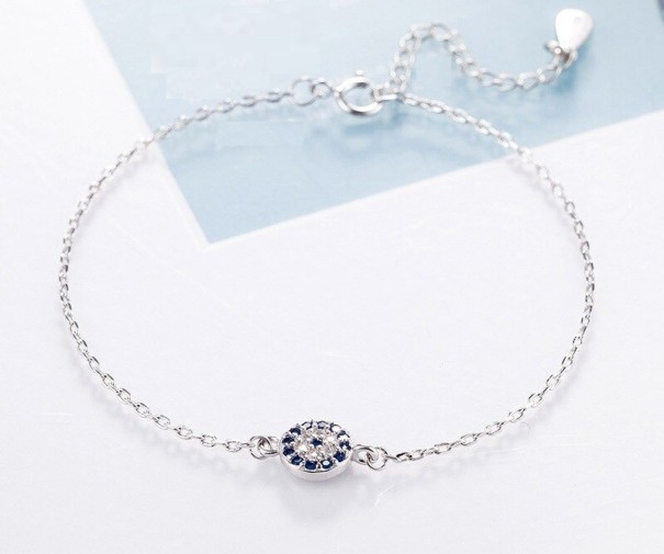 Dames delicate armband met stenen H69 zilver