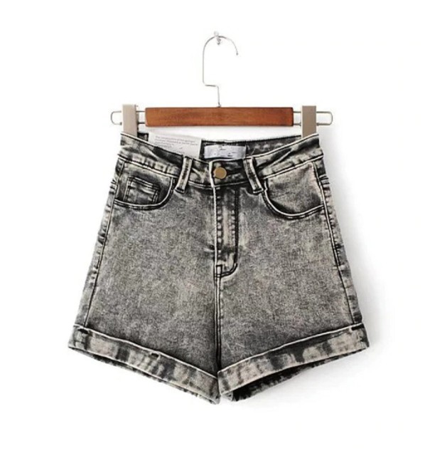 Dames denim shorts Betania grijs 29