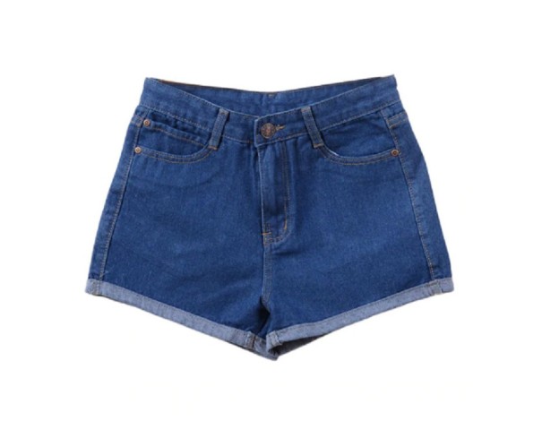 Dames denim shorts Flora donkerblauw 31