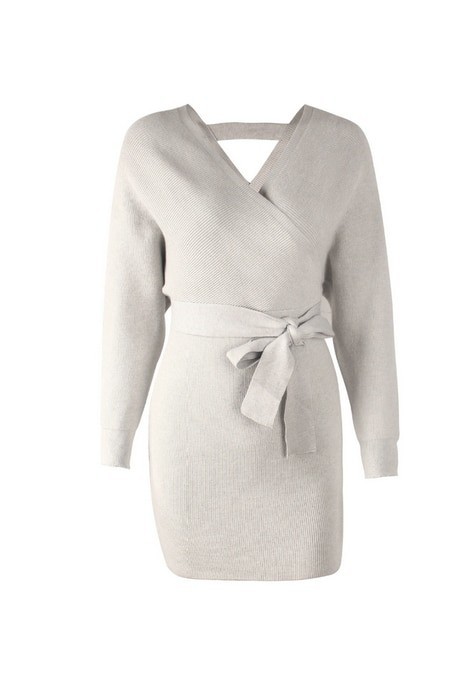 Dames Diane mini-jurk grijs S