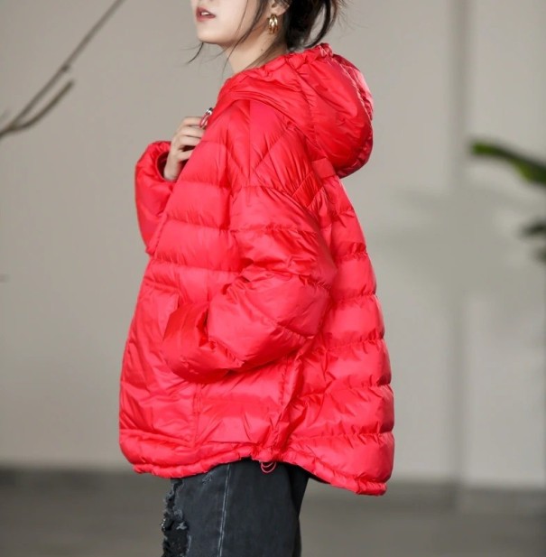 Dames donsjack P2469 rood M