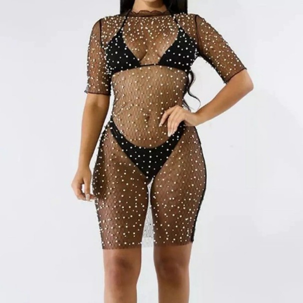 Dames doorschijnende jurk P1294 M