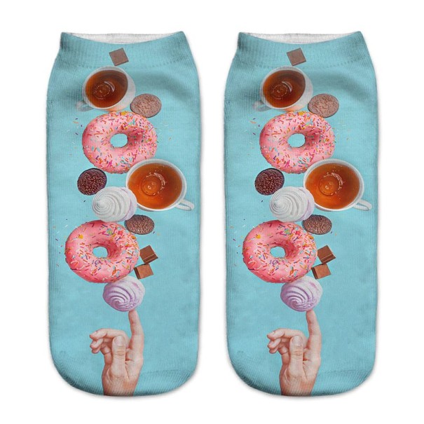 Dames enkelsokken - Donuts 4
