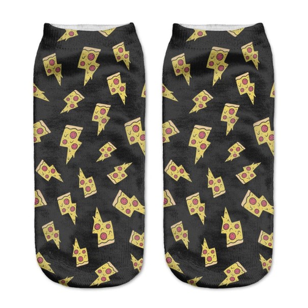 Dames enkelsokken - Pizza 1