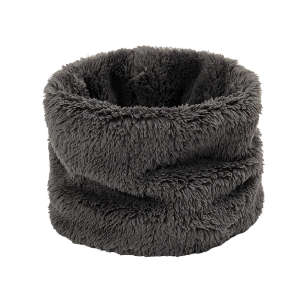 Dames Fluffy Sjaal 25 x 15 cm Warme Zachte Kraag van Fijn Polyester Elegante Winteraccessoire voor Dagelijks Gebruik en Feestelijke Gelegenheden grijs