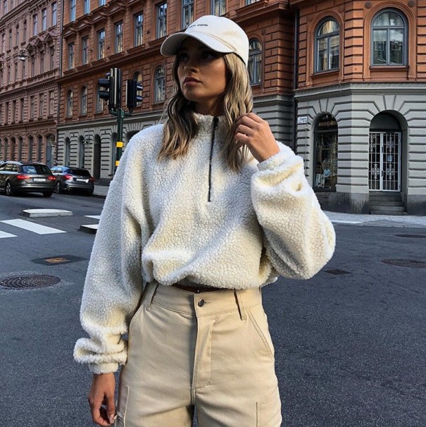 Dames fluffy sweatshirt B51 L