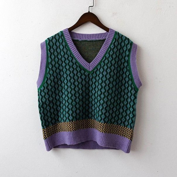 Dames gebreid vest P1443 2
