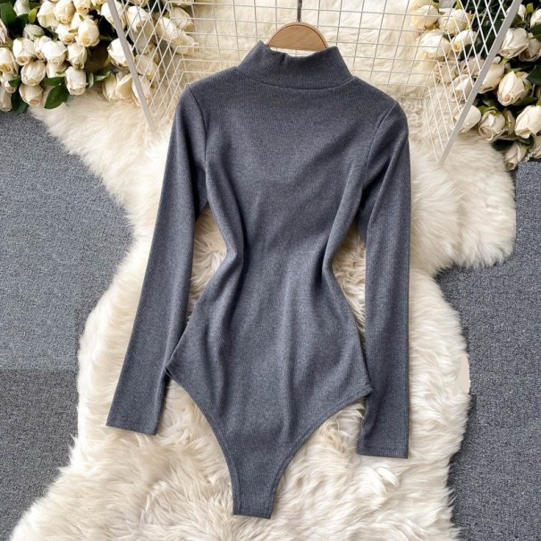 Dames gebreide body met lange mouwen B774
