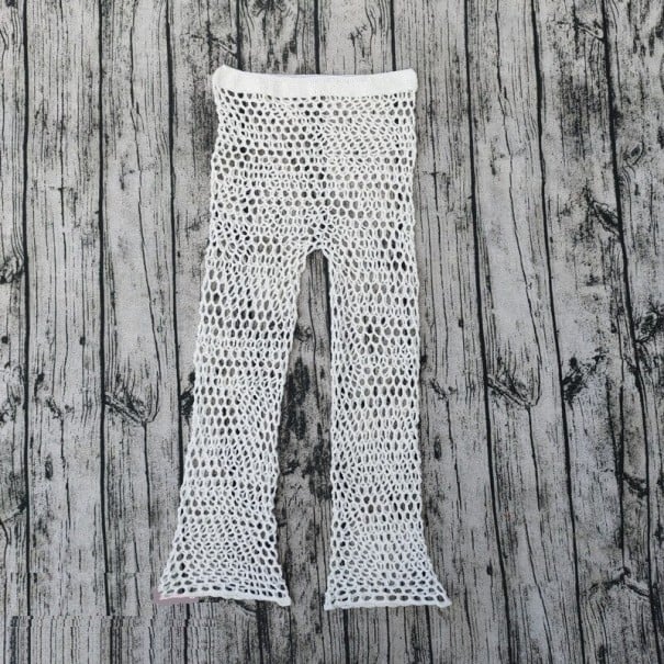 Dames gebreide broek P1102 wit S