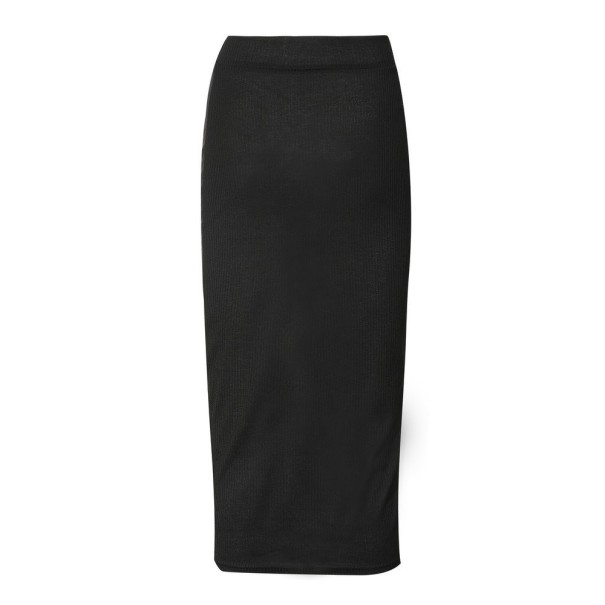 Dames gebreide rok A1139 zwart XS