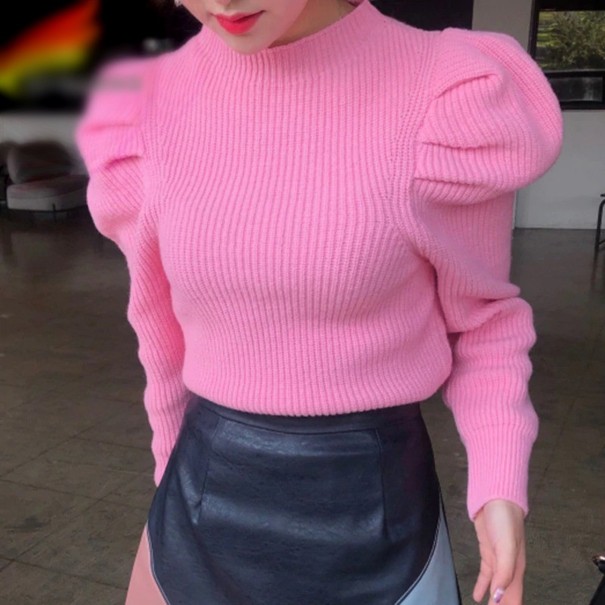Dames gebreide trui A2107 roze