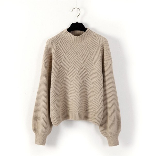 Dames gebreide trui G350 beige