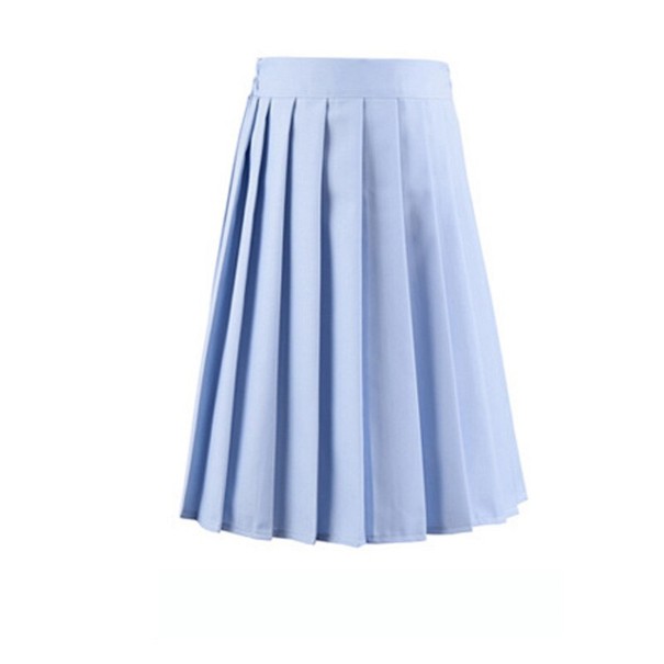 Dames geplooide rok G15 lichtblauw M