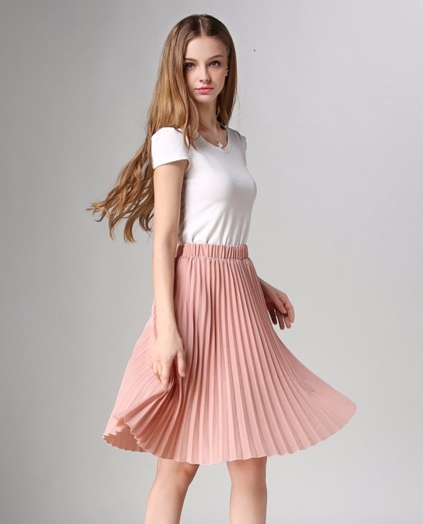 Dames geplooide rok J3102
