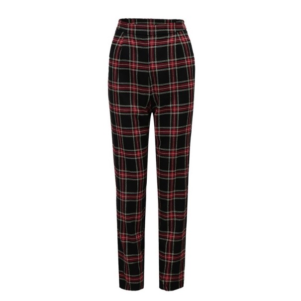 Dames geruite broek A378 M