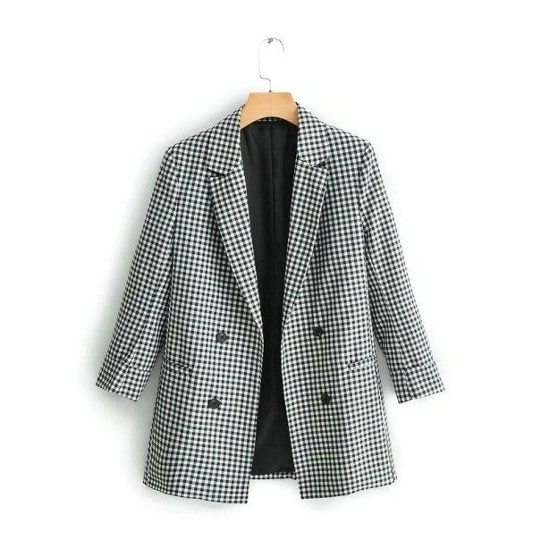 Dames geruite jas B1290 S