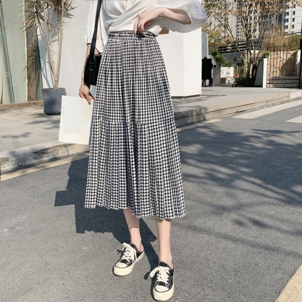 Dames geruite rok G49 3