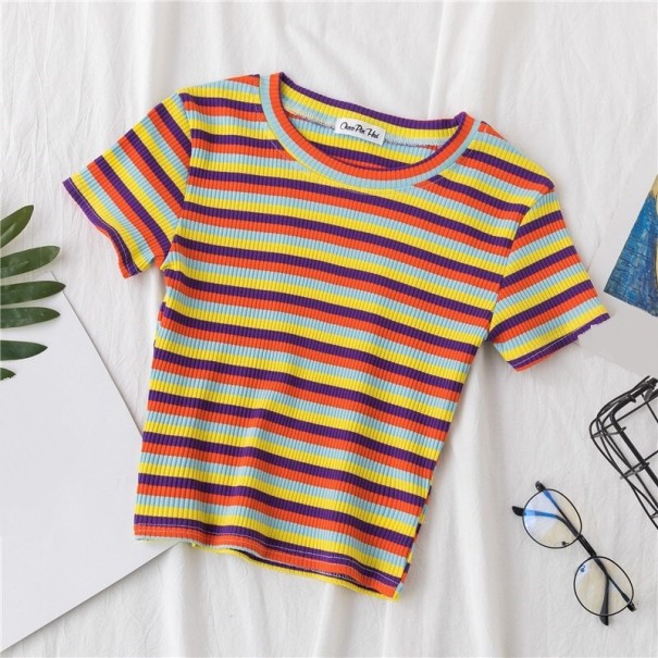 Dames gestreept T-shirt B394 S 3