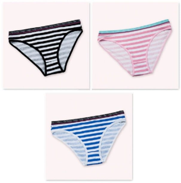Dames gestreepte slip - 3 stuks XS 1