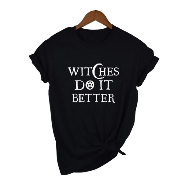 Dames gothic t-shirt zwart