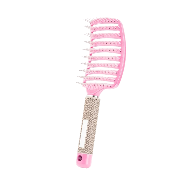 Dames Haarkam Ontwarrende Borstel Fijn Haar Kam 25 x 7,5 x 5 cm Kappersbenodigdheden roze