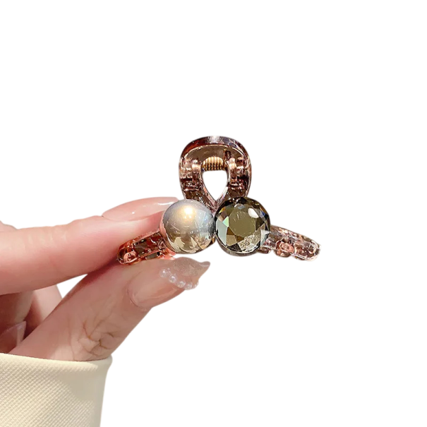 Dames haarspeld Luxe met decoratieve stenen Elegante haarspeld Stevige bevestiging Stijlvolle accessoire voor haarstijl 1