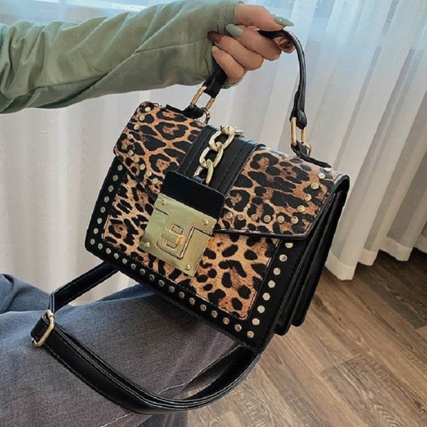 Dames handtas met dierenprint M1600 1