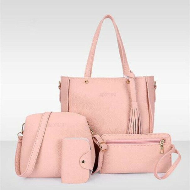 Dames handtas set van 4 stuks M1098 roze
