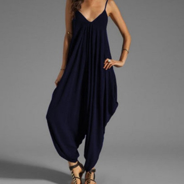 Dames harem jumpsuit A2015 donkerblauw L