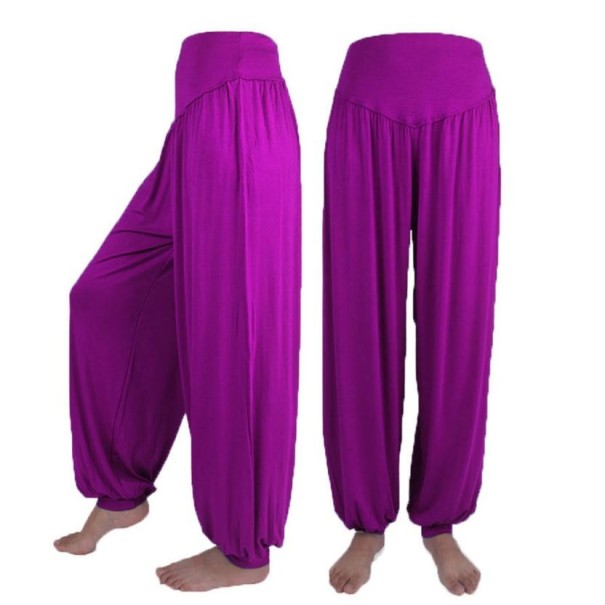 Dames harembroek D7 paars XL