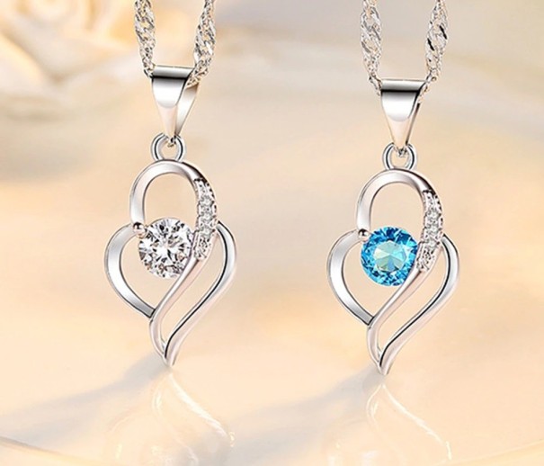 Dames hart ketting D426