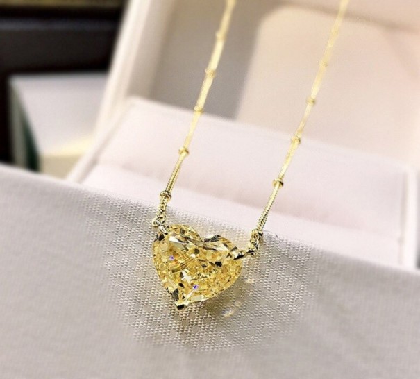 Dames hart ketting D844