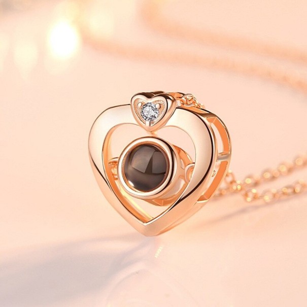 Dames hart ketting G661