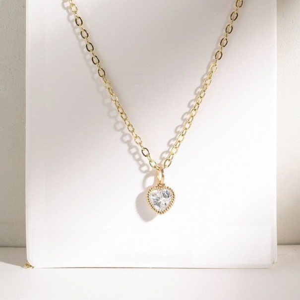 Dames hart ketting G822 2