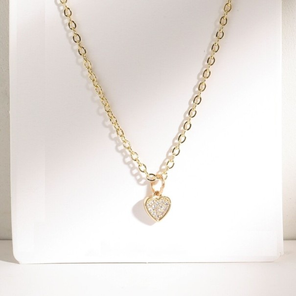 Dames hart ketting G822 3