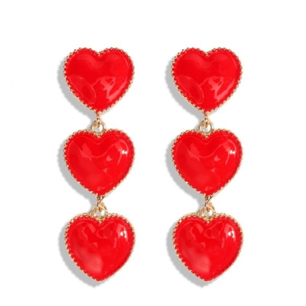 Dames hart oorbellen G918 15