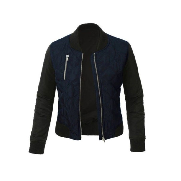 Dames herfstjas P1492 donkerblauw S