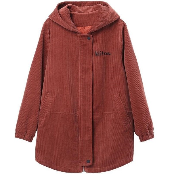 Dames herfstjas P2168 baksteenrood L