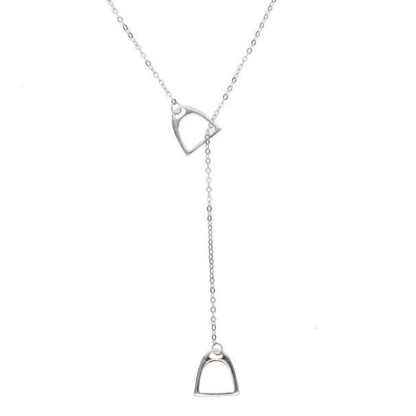 Dames hoefijzer ketting zilver