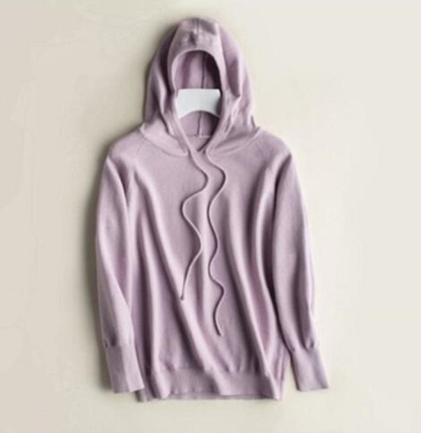 Dames hoodie G289 lichtpaars S
