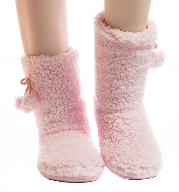 Dames huisschoenen - Pantoffels met pompons