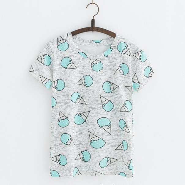 Dames ijs T-shirt J1799 blauw S