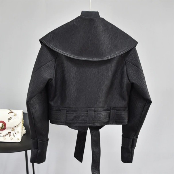 Dames imitatie leren jas P1713